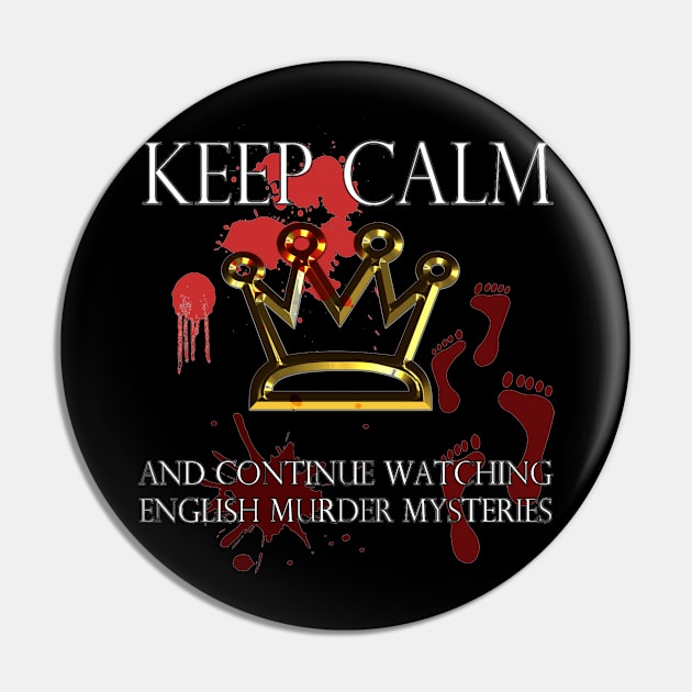 Keep Calm English Mystery Pin by Bluedaisy66