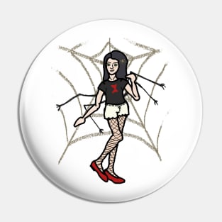 Arachnid Girl Pin