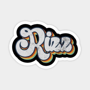 Rizz Retro Vintage Magnet