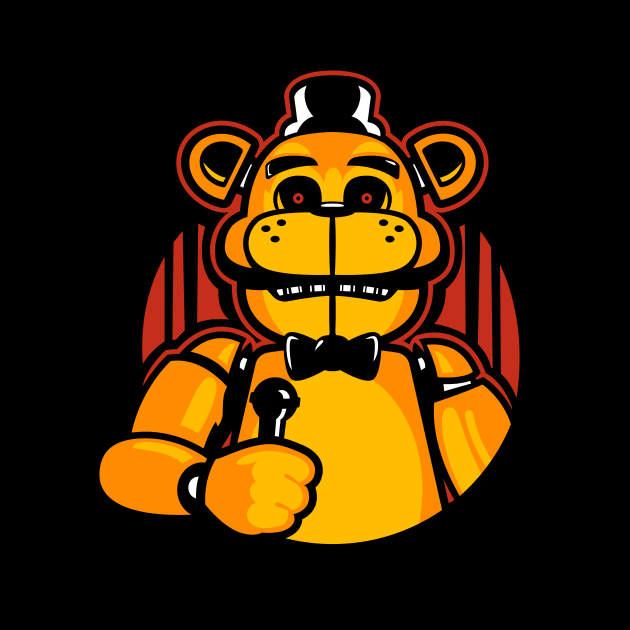 Golden Freddy (Over Color) by demonigote