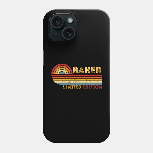 Retro Vintage Limited Edition Baker - Birthday Gift Ideas For Bakers Phone Case by Pezzolano