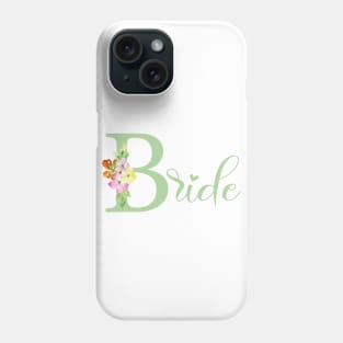 Green Bride Illustration Phone Case