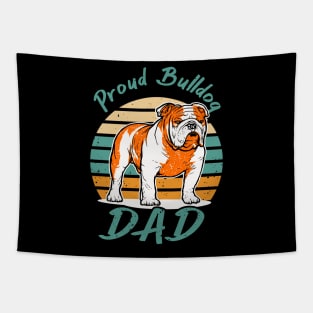 Bulldog Dad Funny Dog Lover Gift Tapestry