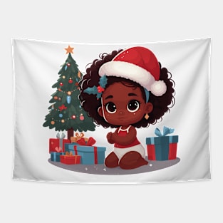 Afrocentric Baby Christmas Tapestry