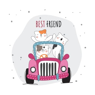 Cute Cats Best Friend T-Shirt