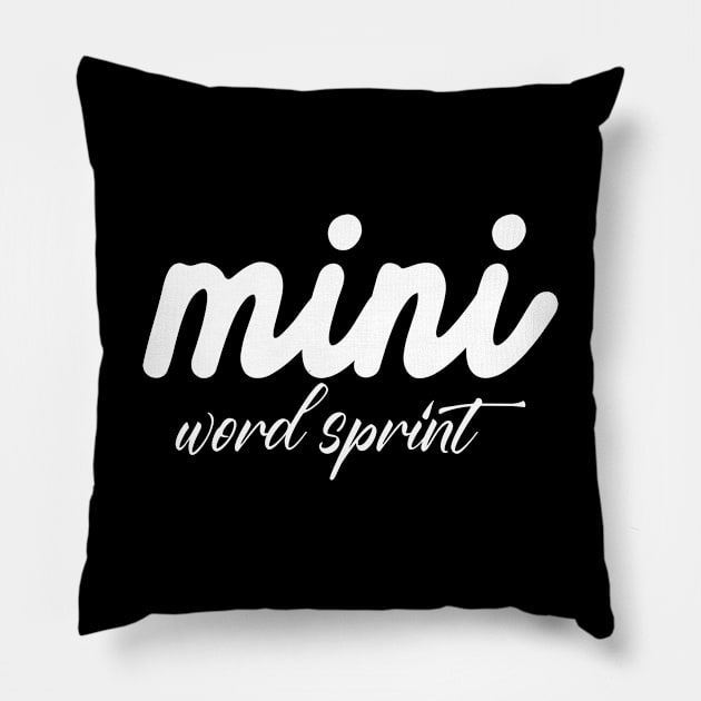 Mini Word Sprint Pillow by TypoSomething