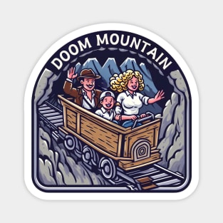 Doom Mountain Roller Coaster - Funny Magnet