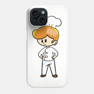 chef cartoon character  drawing Phone Case