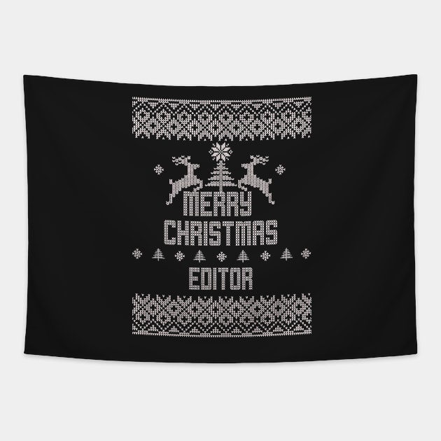 Merry Christmas EDITOR Tapestry by ramiroxavier