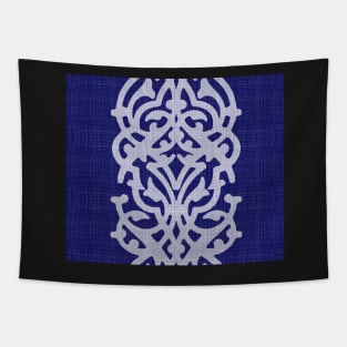 Indigo Large Arabesque Tapestry