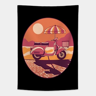 Vintage Scooter Italia Tapestry