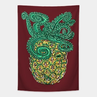 Pineapple Octopus Tapestry