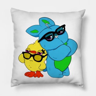 Chicky fanart, cartoon bunny, cartoon characters animals Pillow