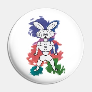 Robot bunny easter Pin