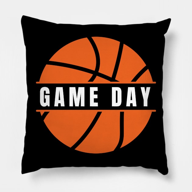 Game Day Basketball Lover Basketball Player Funny Basketball Pillow by smartrocket