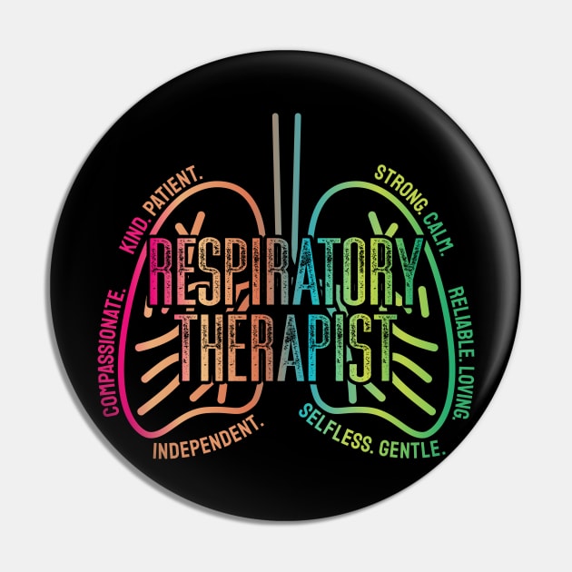 Respiratory Therapist Rt Care Week Colorful Pin by tiden.nyska