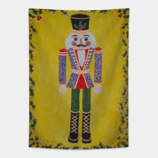 Holly Nutcracker Tapestry