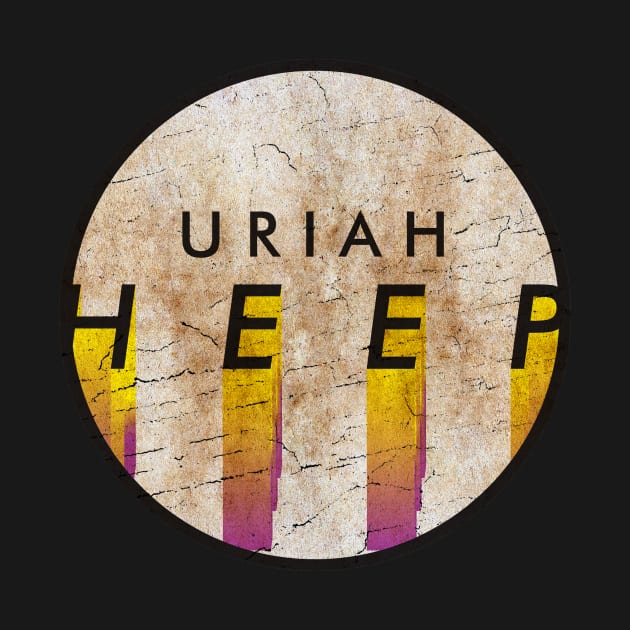 Uriah Heep - VINTAGE YELLOW CIRCLE by GLOBALARTWORD