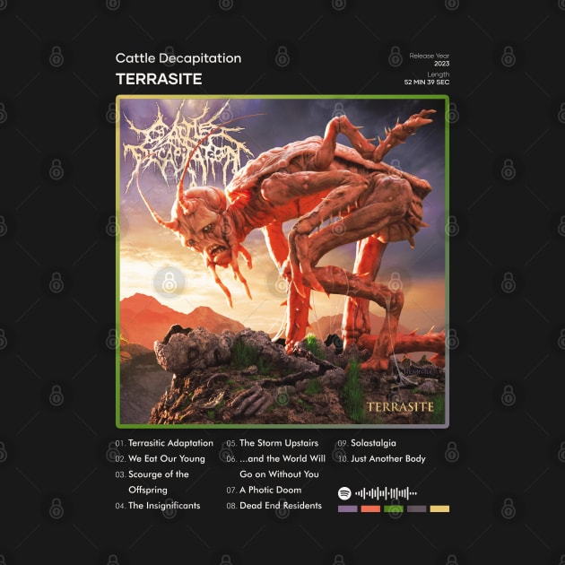 Cattle Decapitation - Terrasite Tracklist Album by 80sRetro