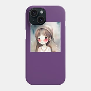 cute girl cartoon Phone Case