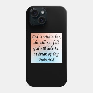 God Is Within Her She Will Not Fall Phone Case