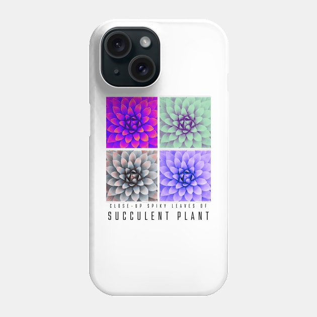 Close-up Spiky Leaves of Succulent Plant Phone Case by ZUCCACIYECIBO