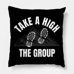 Take A Hike The Group - Shoesprint Pict Pillow