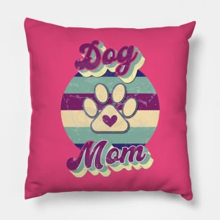 Dog mom retro Pillow