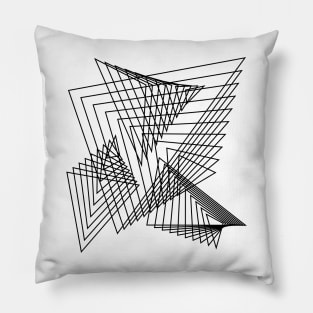 triangles composition Pillow