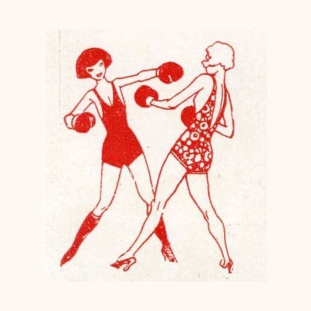 Lady boxing by Gourmet comics