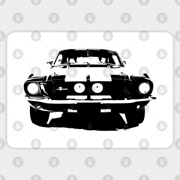 Mustang Front view - Ford Mustang - Sticker