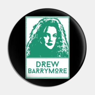 Drew barrymore\\retro fan artwork Pin