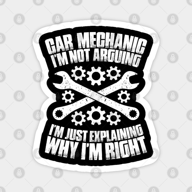 Car Mechanic Auto Mechanic Motor Mechanic Magnet by Krautshirts