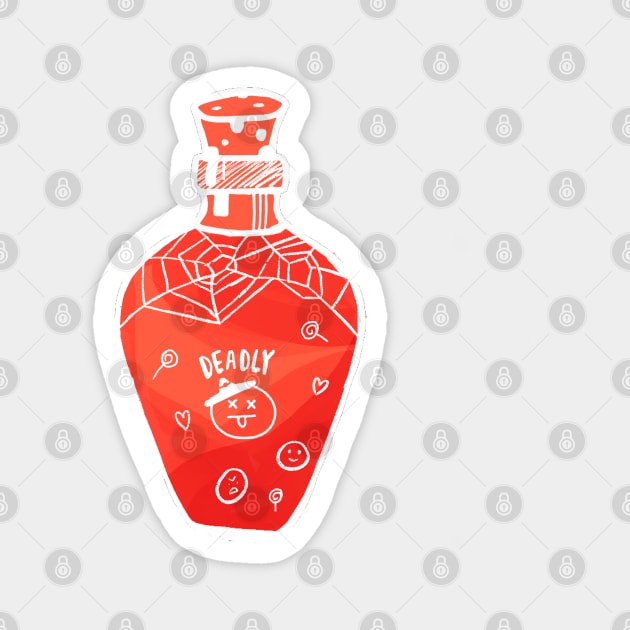 Halloween red emoji potion with Magnet by Rice Paste