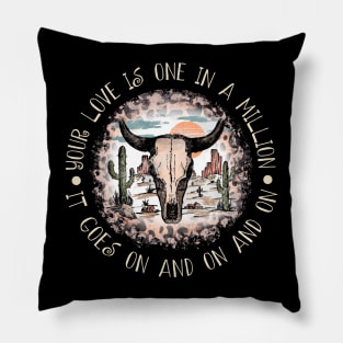 Your Love Is One In A Million It Goes On And On And On Cactus Leopard Bull Pillow