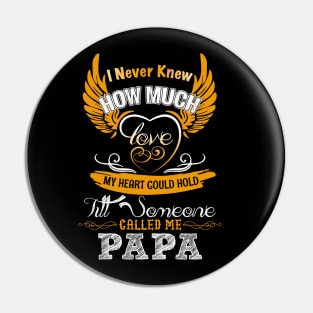 I Never Knew How Much Love My Heart Could Hold Till Someone Called Me papa Pin