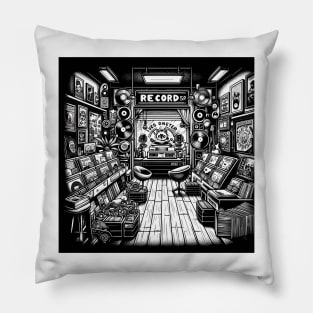 Record shop Pillow