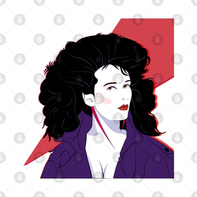 Jacket Lady 80s Patrick Nagel by di-age7