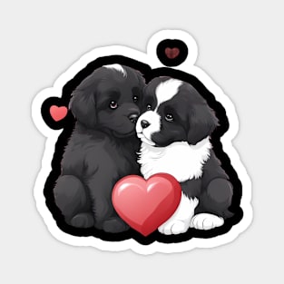 Cute newfoundland puppy Magnet