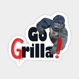 Funny Gorilla Go Grilla summer barbecue party gift Magnet
