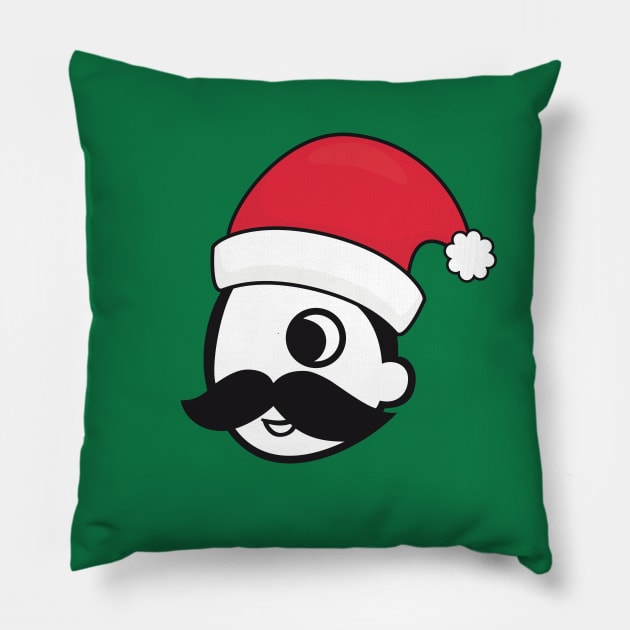 Natty Boh Christmas Santa Pillow by EA Design