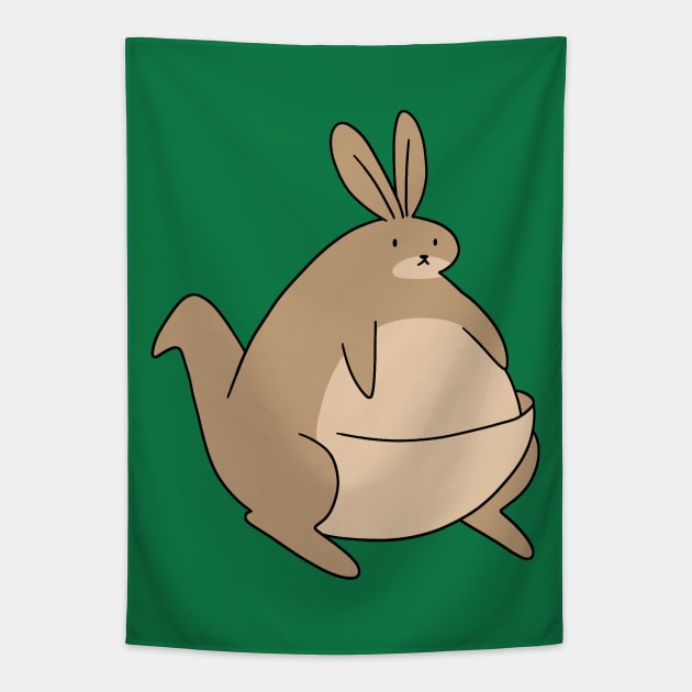 Chubby Kangaroo Tapestry by saradaboru