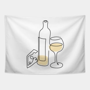 White wine & cheese Tapestry