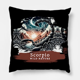 Scorpio - WILD NATURE - SCORPIO -3 Pillow