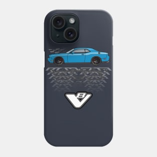 Blue v8 Phone Case