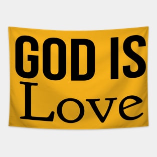 God Is Love Cool Motivational Christian Tapestry