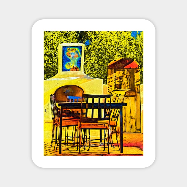 Patio Dining Magnet by KirtTisdale