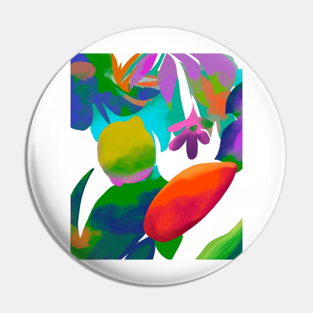 Abstract exotic multicolour print Pin by Marllessi