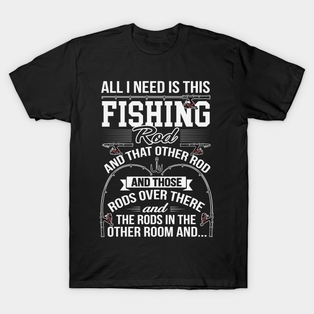 Funny Fishing Shirts Present for Men Rod Gift Xmas Unisex Baseball T-Shirt