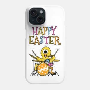 Drummer Easter Chick Playing Drums Phone Case